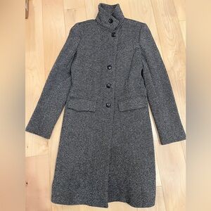 Tahari Women's Gray Wool Coat